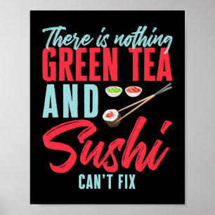 Sushi Design for Japansk Food Wasabi Älskare Poster