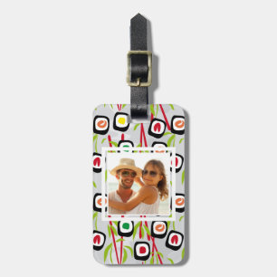Sushi Design Mönster Monogram Bagagebricka