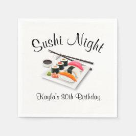 Sushi Dinner Party Pappersservett