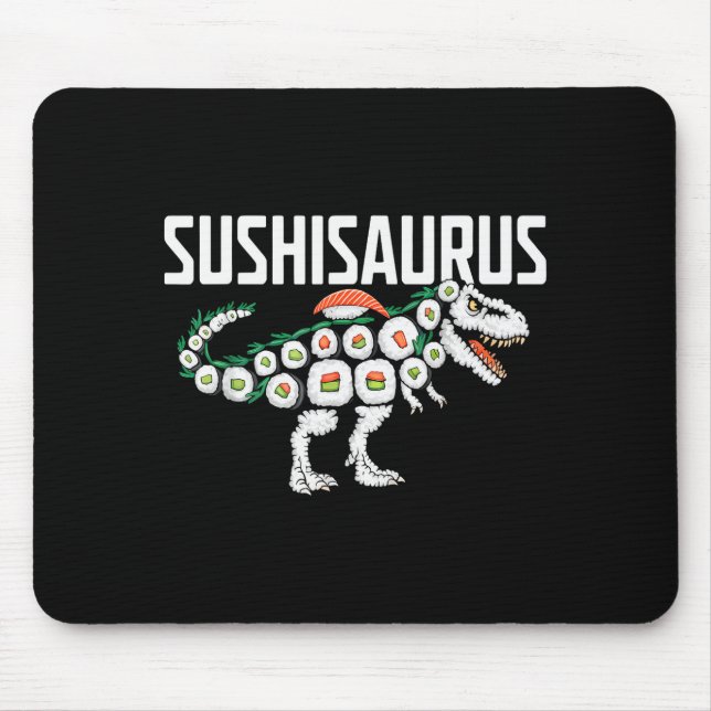 Sushi Dinosaur T-rex Japanese Food Funny Sushi Rol Musmatta (Framsidan)