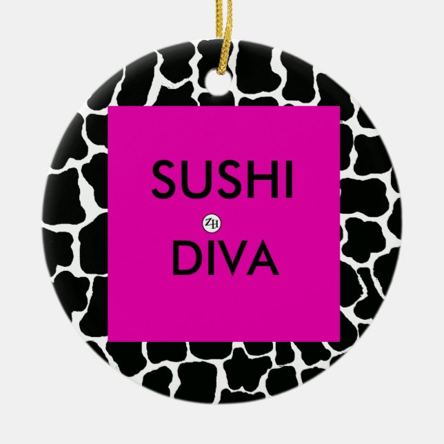 Sushi Diva Ornament av Zan Hanhof (Framsidan)
