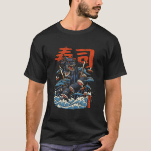 Sushi Dragon Japansk Maki Sushi Rolls Anime Foodi T Shirt