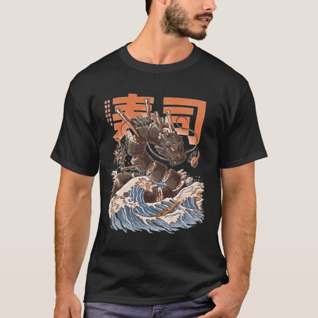 Sushi Dragon T Shirt (Framsida)
