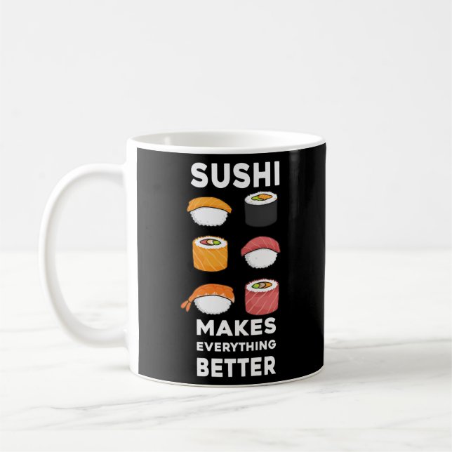 Sushi Du Maki Miso Lycklig Sushi gör allt B Kaffemugg (Vänster)