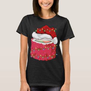 Sushi Fast Food Älskare Julafton Santa Hat Sushi C T Shirt