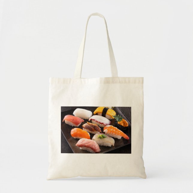 Sushi Feast Tote – Ultimate Nigiri Mix Tygkasse (Framsidan)