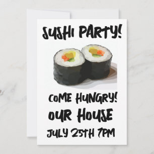 SUSHI FEST! Anpassade Inbjudningar