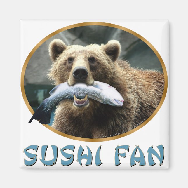 Sushi Fläkt Magnet (Framsidan)