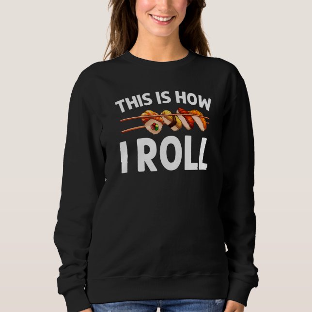Sushi För manar Women Sushi Roll Vinegars Ris T Shirt (Framsida)