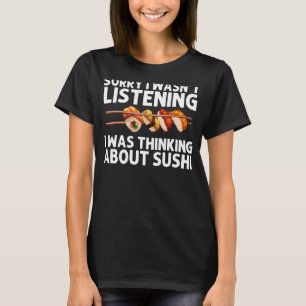 Sushi För manar Women Sushi Roll Vinegars Ris T Shirt