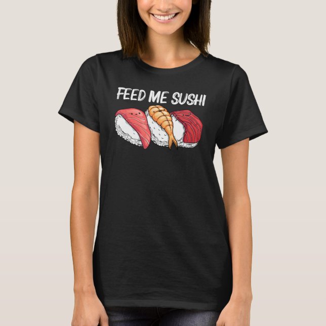 Sushi For Men Women Kids Japanese Sushi T Shirt (Framsida)