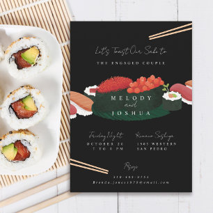 Sushi Förlovningsfest Inbjudningar