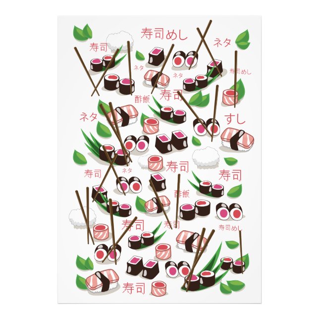 Sushi Fototryck (Framsidan)