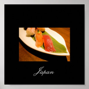Sushi från Japan, bilder av Japan Poster