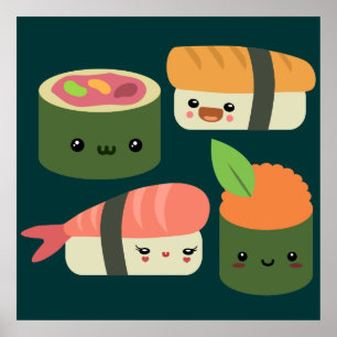 Sushi Friends Poster