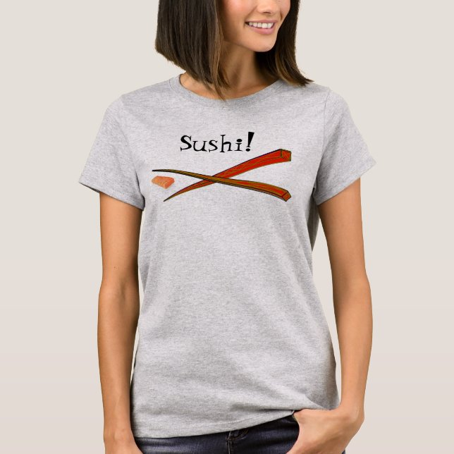 Sushi Front - Wasabi -Back Tee Shirt (Framsida)