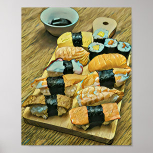 Sushi-gåva till mat älskare poster