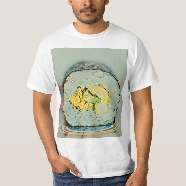 Sushi-gåva till mat älskare t shirt (Framsida)