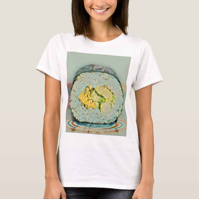 Sushi-gåva till mat älskare t shirt (Framsida)