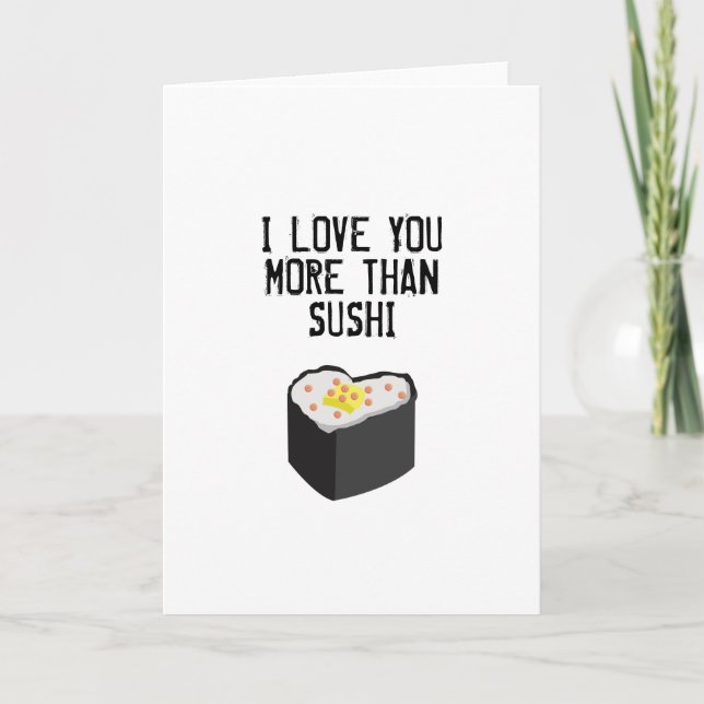 SUSHI GREETING CARD KORT (Framsida)