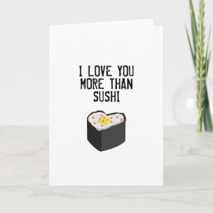 SUSHI GREETING CARD KORT