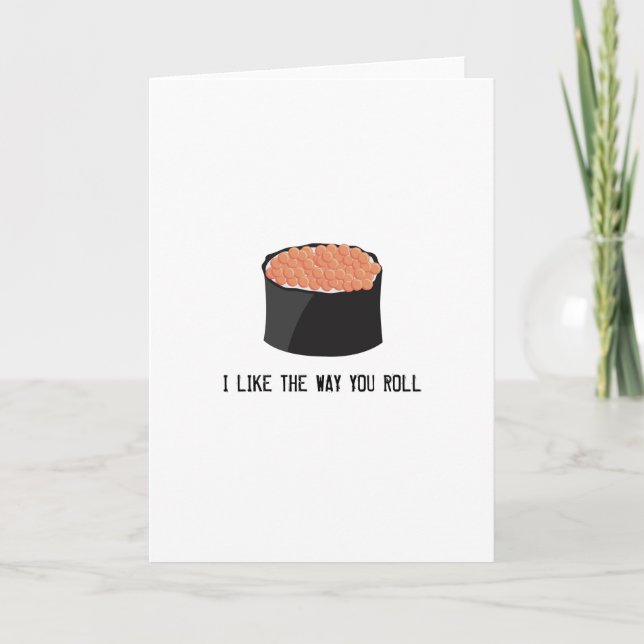 SUSHI GREETING CARD KORT (Framsida)