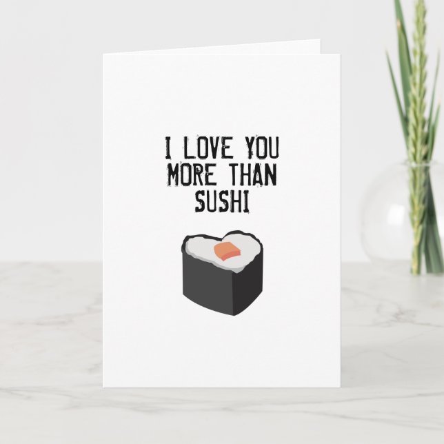 SUSHI GREETING CARD KORT (Framsida)
