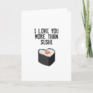 SUSHI GREETING CARD KORT
