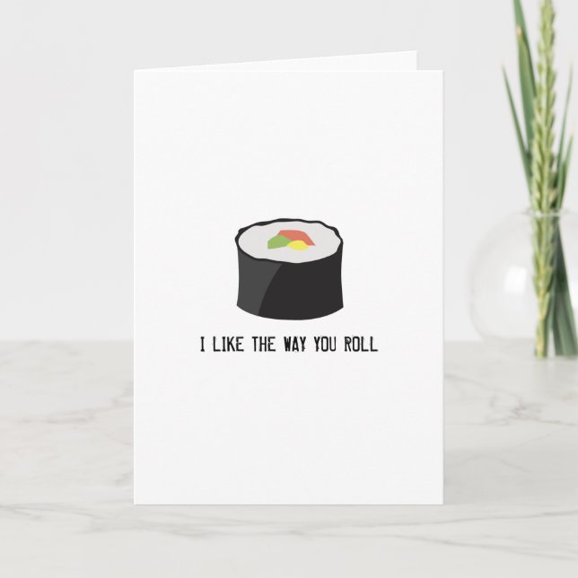 SUSHI GREETING CARD KORT (Framsida)
