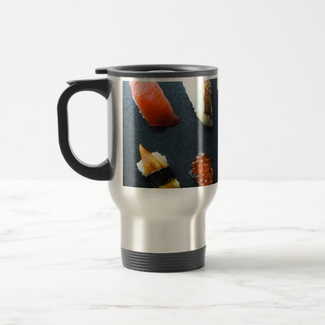 Sushi Grid – Modern Japanese Travel Mug Resemugg (Vänster)