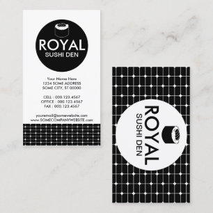 Sushi grids visitkort