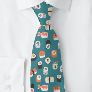 Sushi Grönt Neck Tie Slips