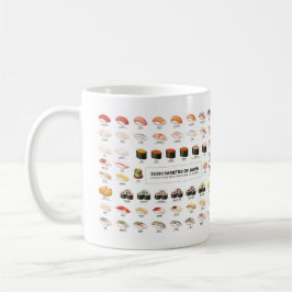 Sushi Guide Mug – Japanese Food Guide Cup Kaffemugg