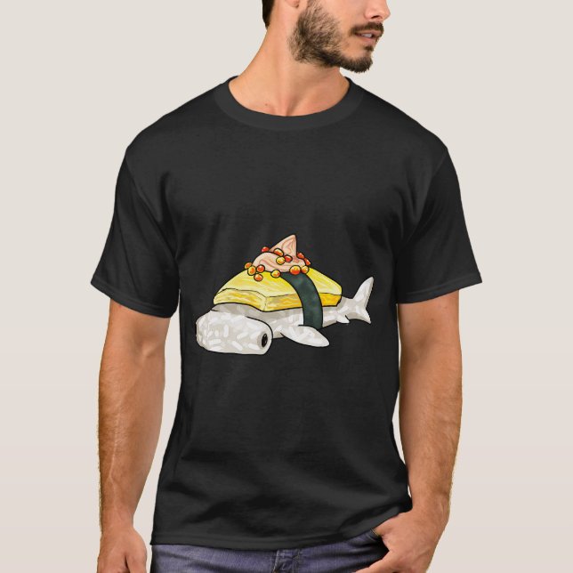 Sushi Haj (Hammartax / tamago) T Shirt (Framsida)
