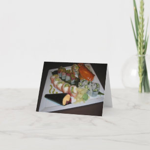 "Sushi" hälsningkort Kort