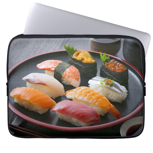 Sushi Harmony – Japanese Nigiri Laptop Sleeve (Framsidan)