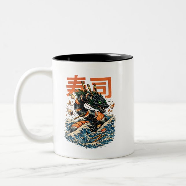 SUSHI HAVSDRAGON Två-Tonad MUGG (Vänster)