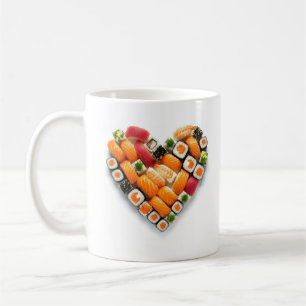 Sushi-hjärta Kaffemugg