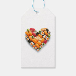 Sushi-hjärta Presentetikett