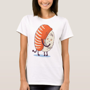 Sushi Hug Cute Kawaii japanska T Shirt