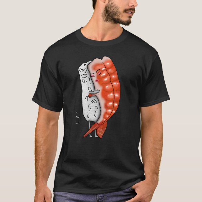 sushi hug t shirt (Framsida)