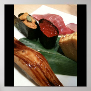 Sushi i Japan, japanska Cuisineet Poster