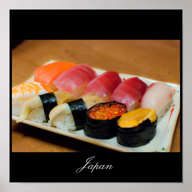 Sushi i Japan Poster (Framsidan)