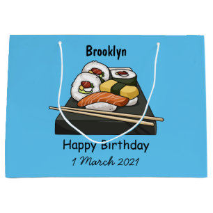 Sushi-illustration av tecknad