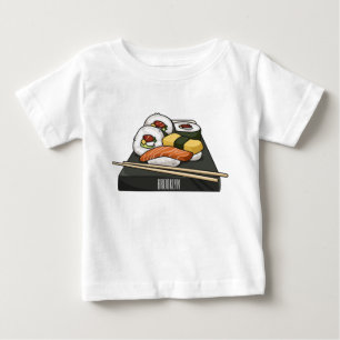 Sushi-illustration av tecknad t shirt