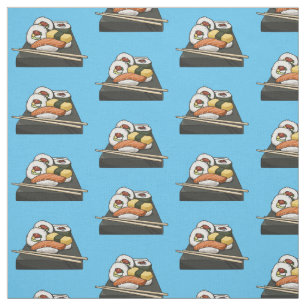 Sushi-illustration av tecknad tyg