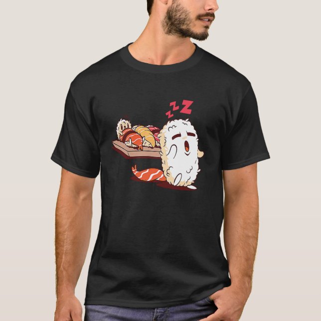 Sushi Japanese Food T Shirt (Framsida)