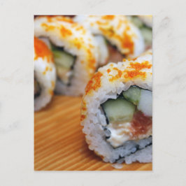 Sushi Japansk Goda Asiatisk Mat Leckert Vykort