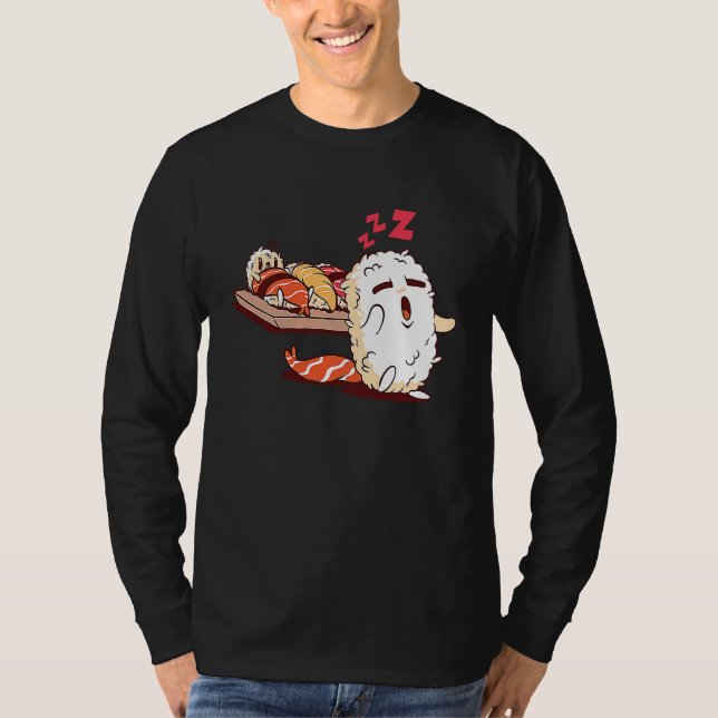 Sushi Japansk Mat T Shirt (Framsida)