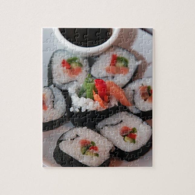Sushi Japansk Restaurang Sås Pussel (Vertikal)